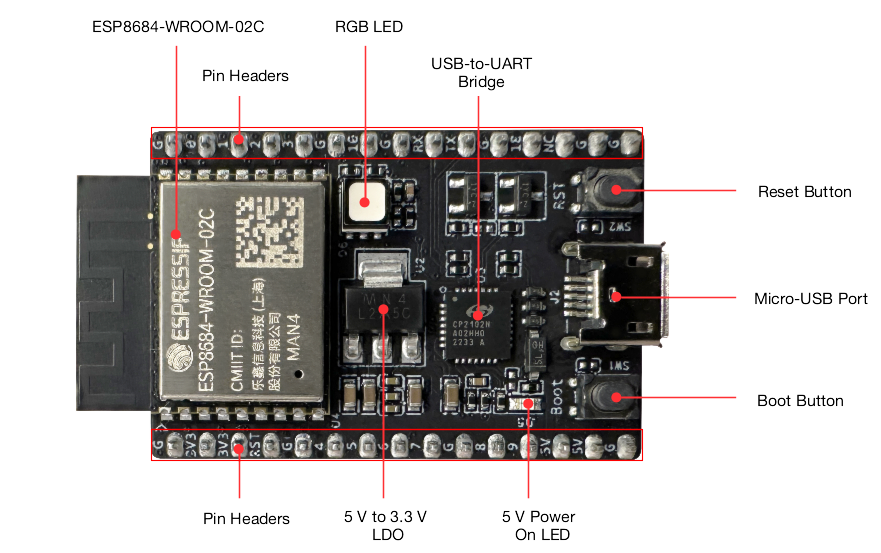 ESP8684-DevKitC-02 - front