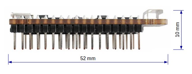 ESP32-PICO-KIT dimensions - side